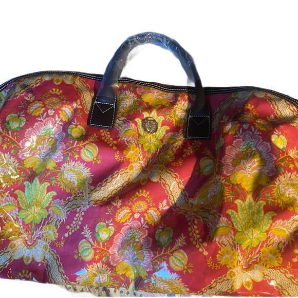 NWOT Anna Griffin Floral Explosion Duffle Bag—Haul Your Crap in Style - Picture 1 of 7